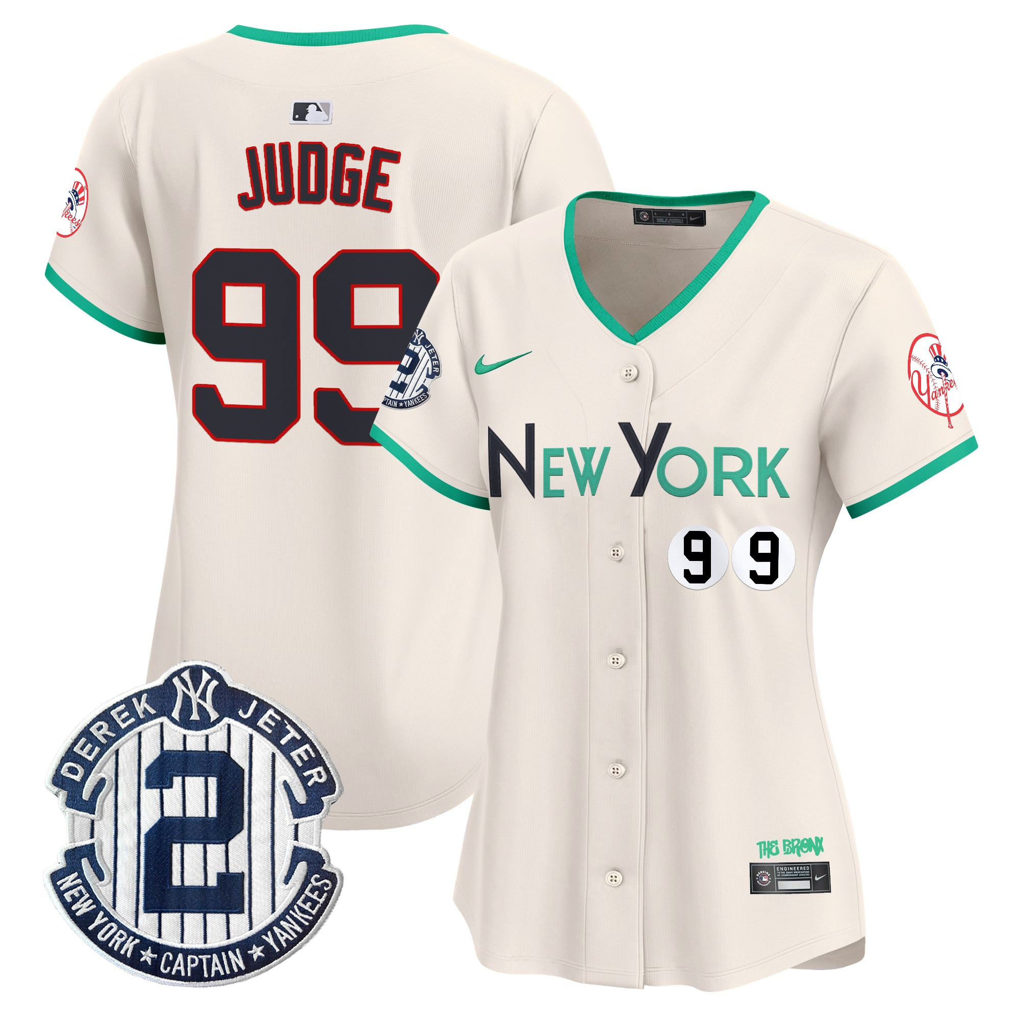Aaron Judge Women's New York Yankees City Connect Vapor Premier Limited Cream Jersey - All Stitched