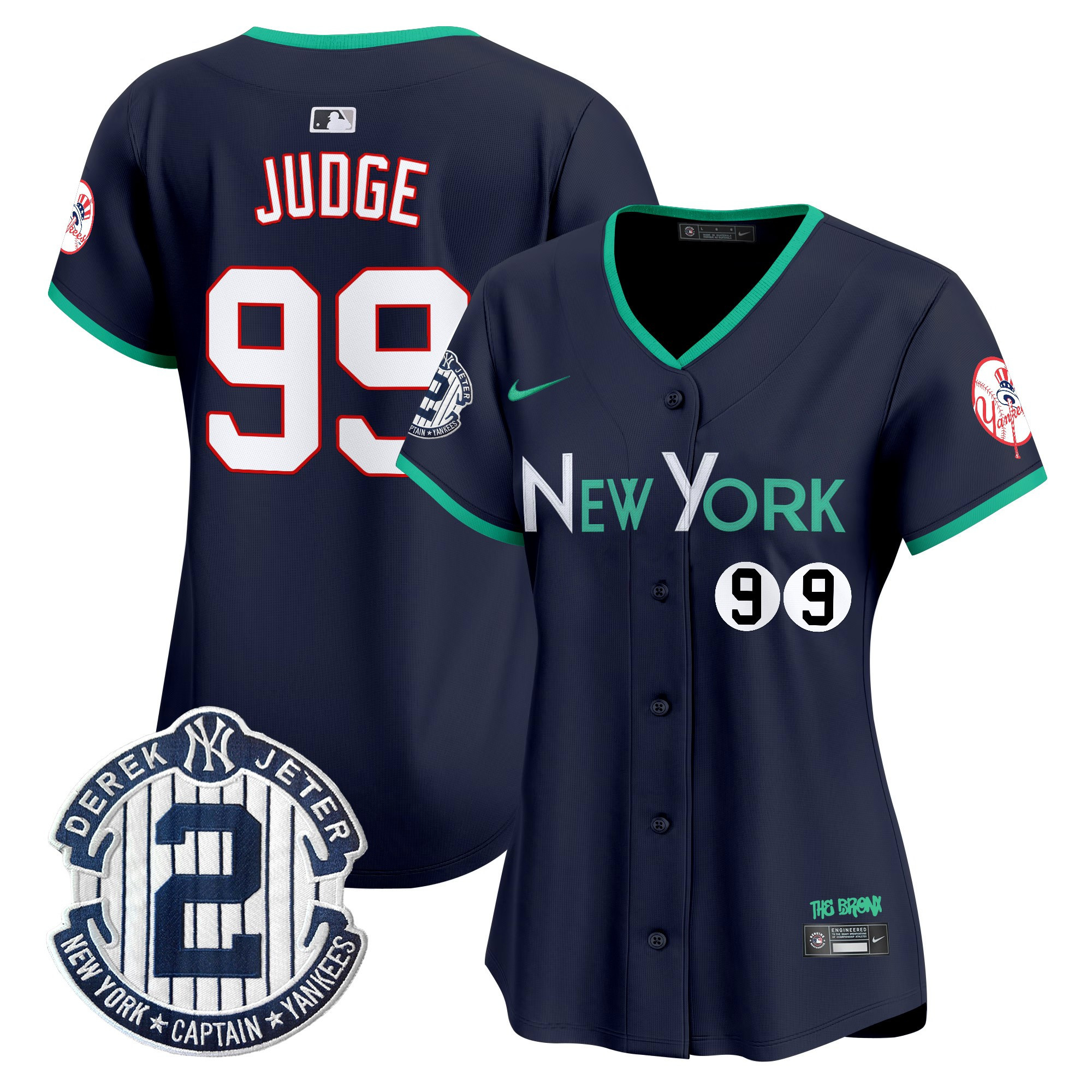 Aaron Judge Women's New York Yankees City Connect Vapor Premier Limited Navy Jersey - All Stitched