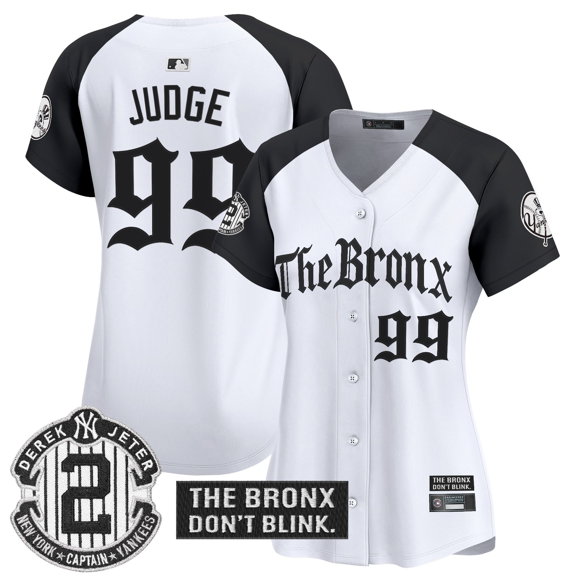 Aaron Judge Women's New York Yankees 'The Bronx - Gothic Ink Drop Edition' Vapor Premier Limited Alternate Jersey - All Stitched
