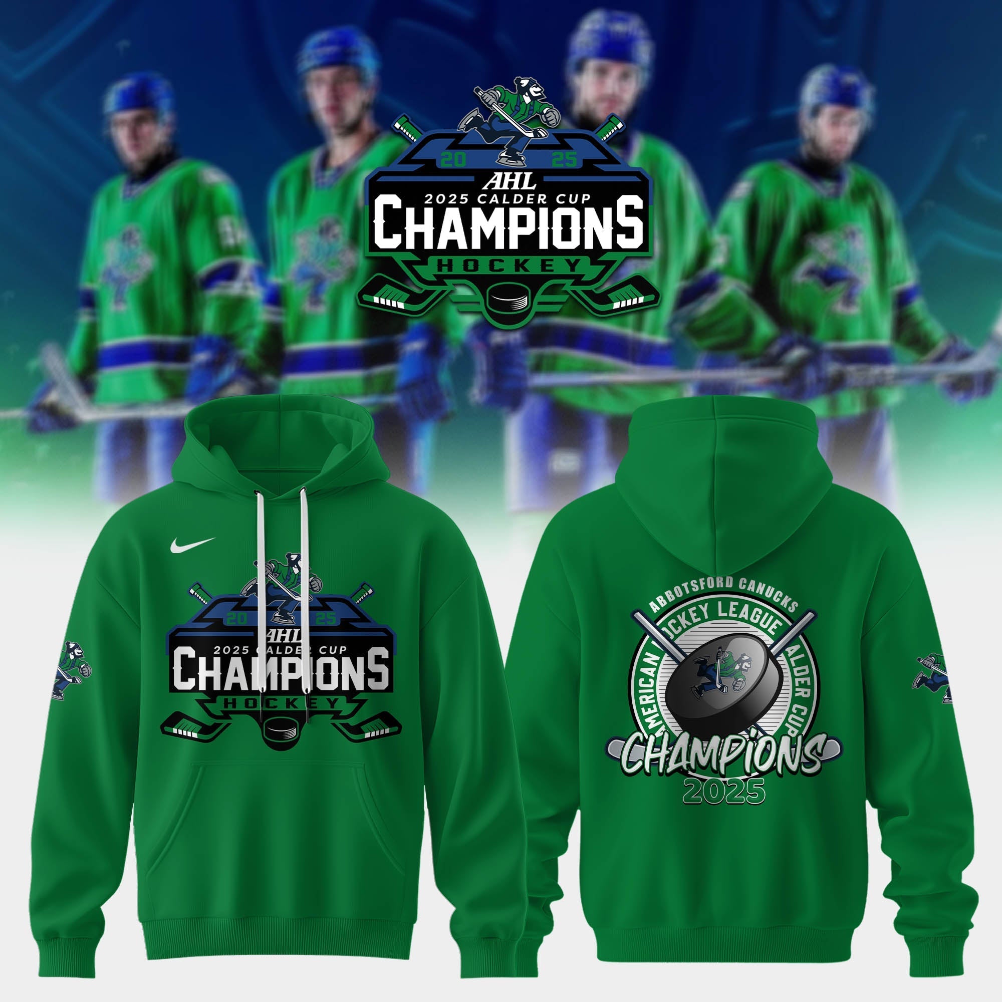 Abbotsford Canucks Calder Cup Champions 2025 Hoodie