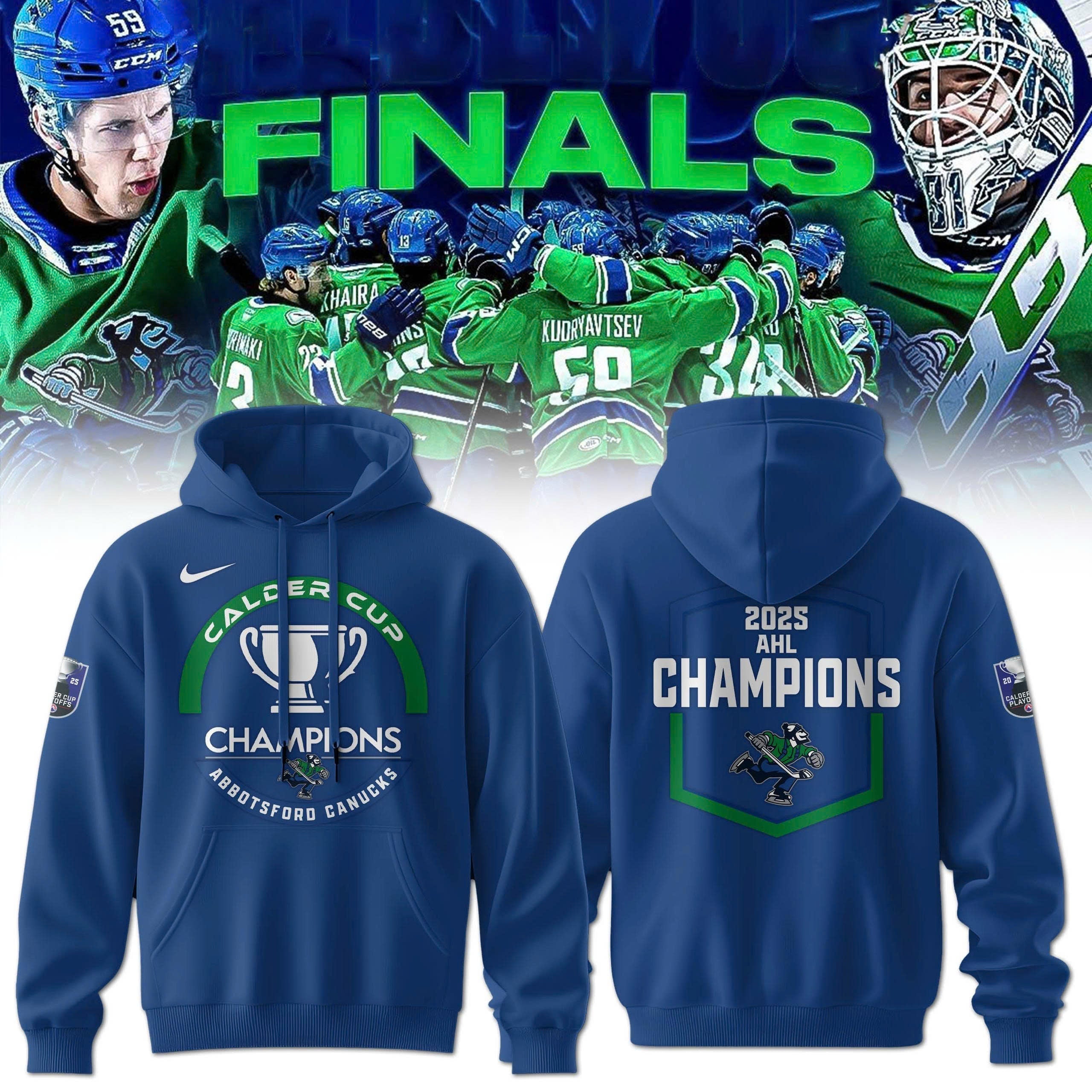 Abbotsford Canucks Calder Cup Champions 2025 Hoodie