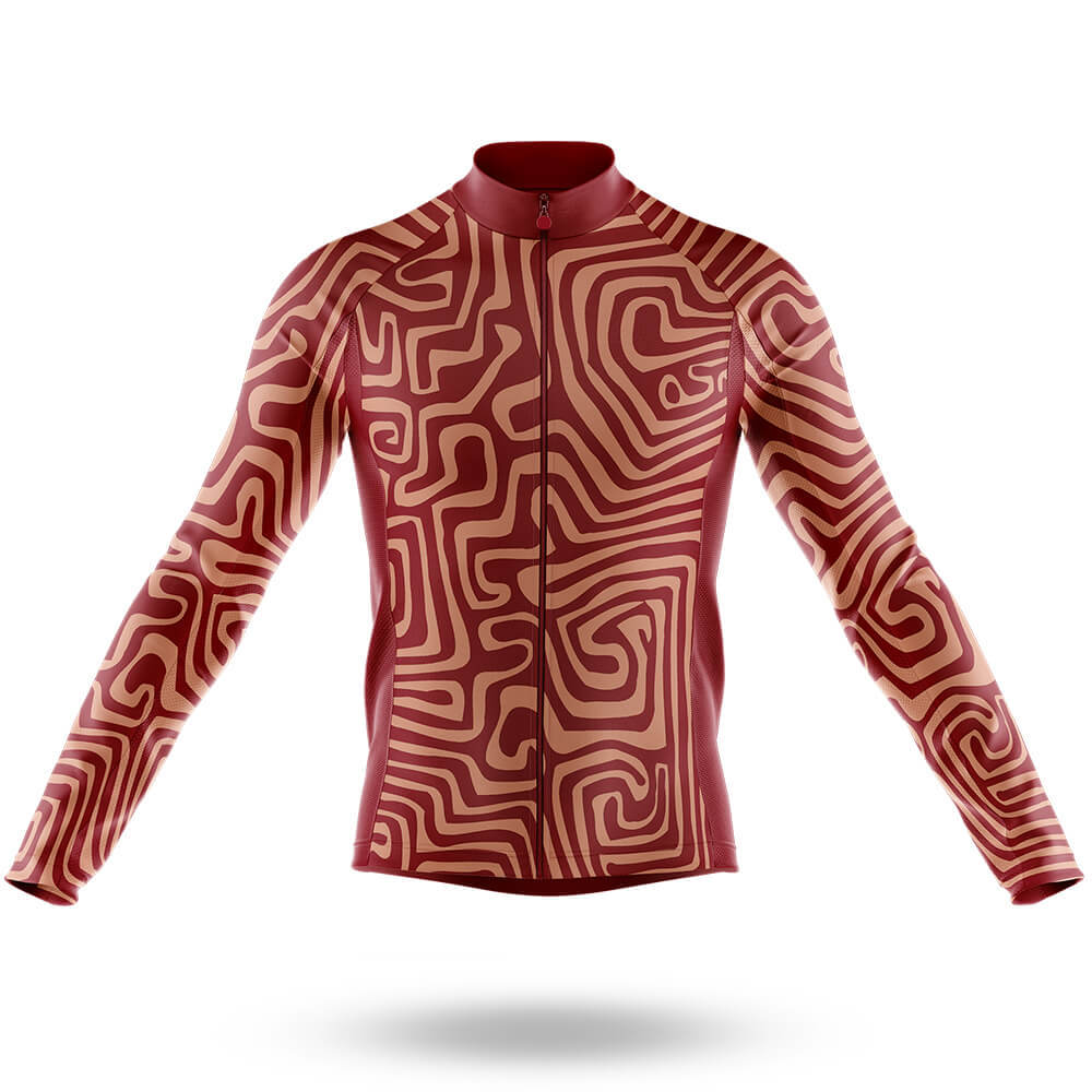 Aboriginal Art - Men's Cycling Long Sleeve Jersey