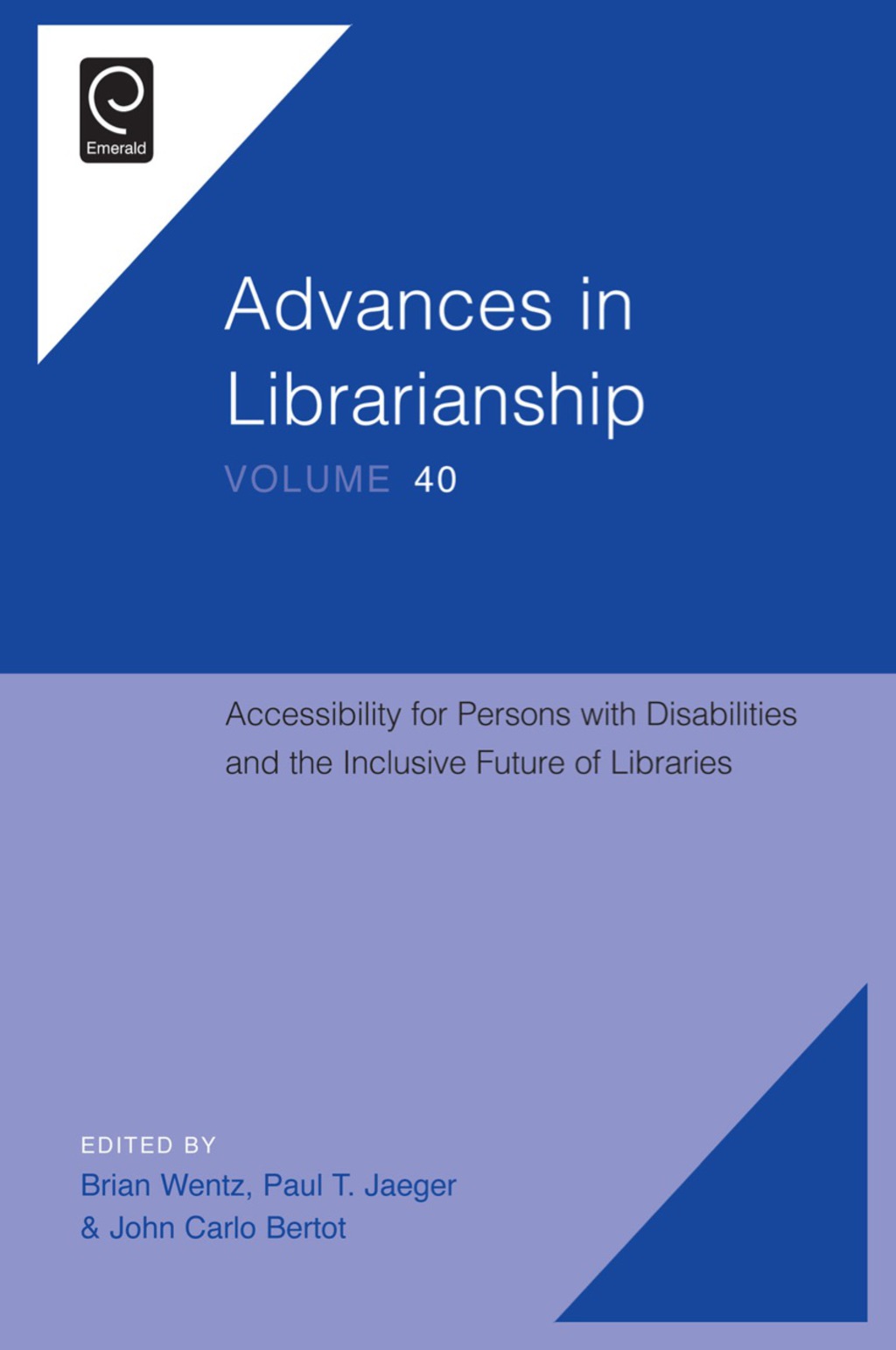 Accessibility for Persons with Disabilities and the Inclusive Future of Libraries â€“ PDF/EPUB Version Downloadable