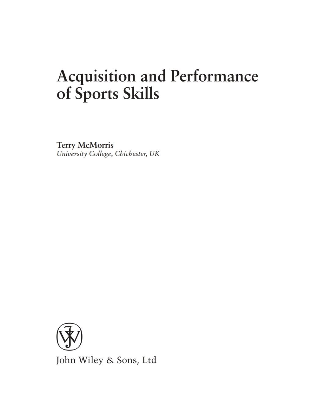 Acquisition and Performance of Sports Skills 1st Edition â€“ PDF/EPUB Version Downloadable