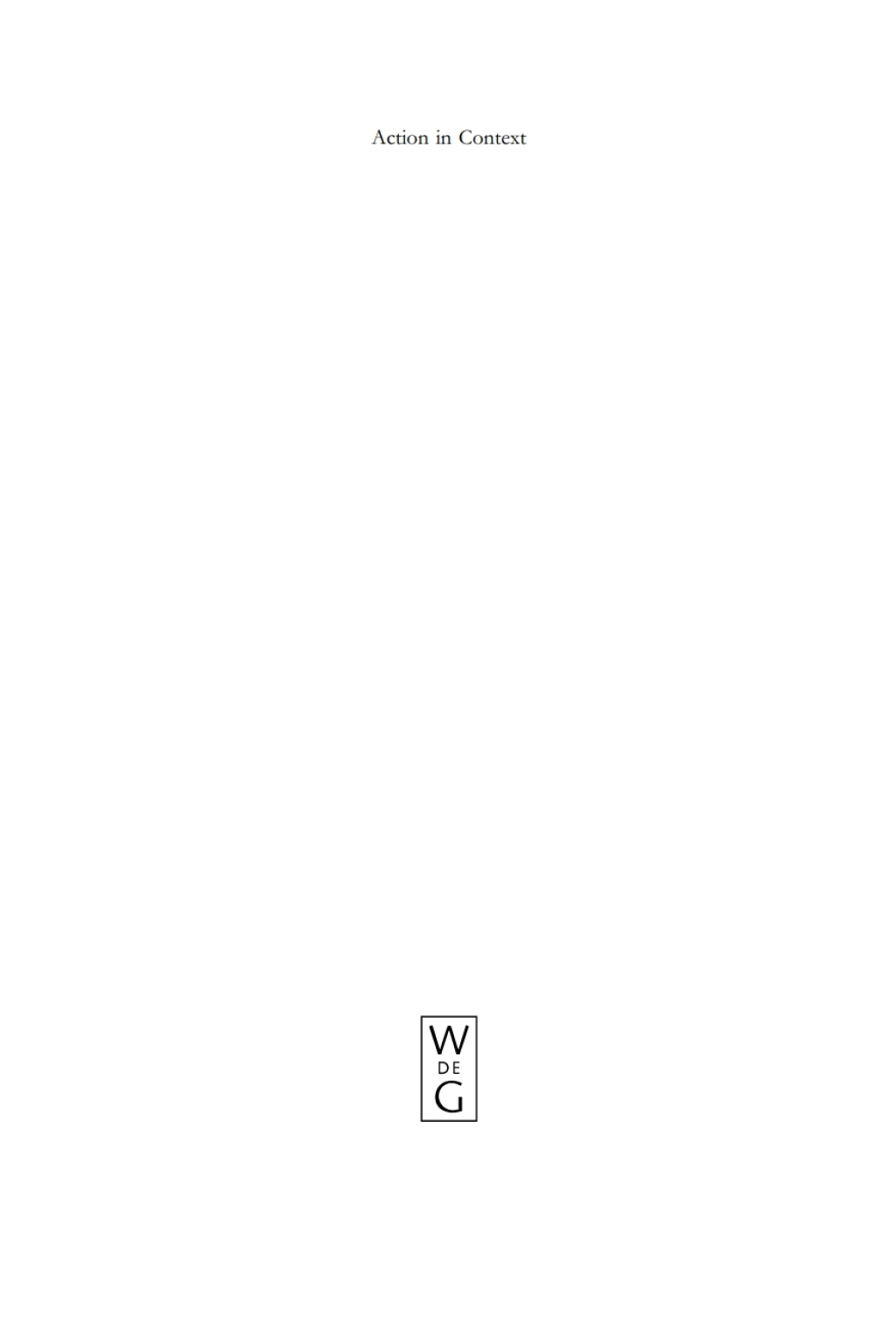 Action in Context 1st Edition â€“ PDF/EPUB Version Downloadable