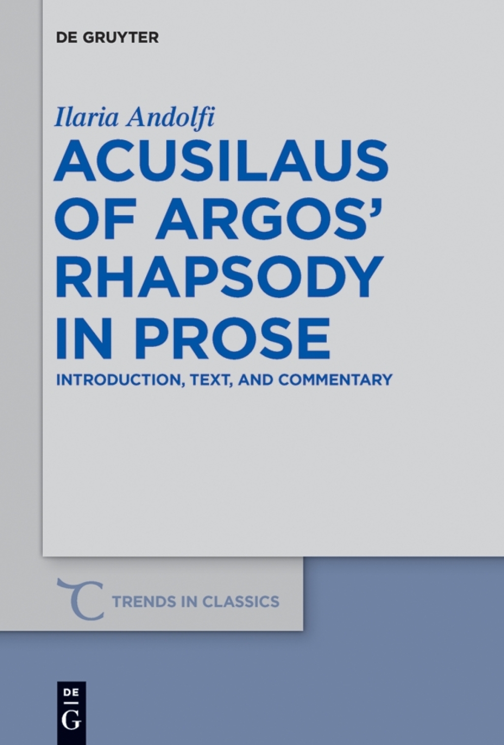 Acusilaus of Argosâ€™ Rhapsody in Prose Introduction, Text, and Commentary 1st Edition â€“ PDF/EPUB Version Downloadable