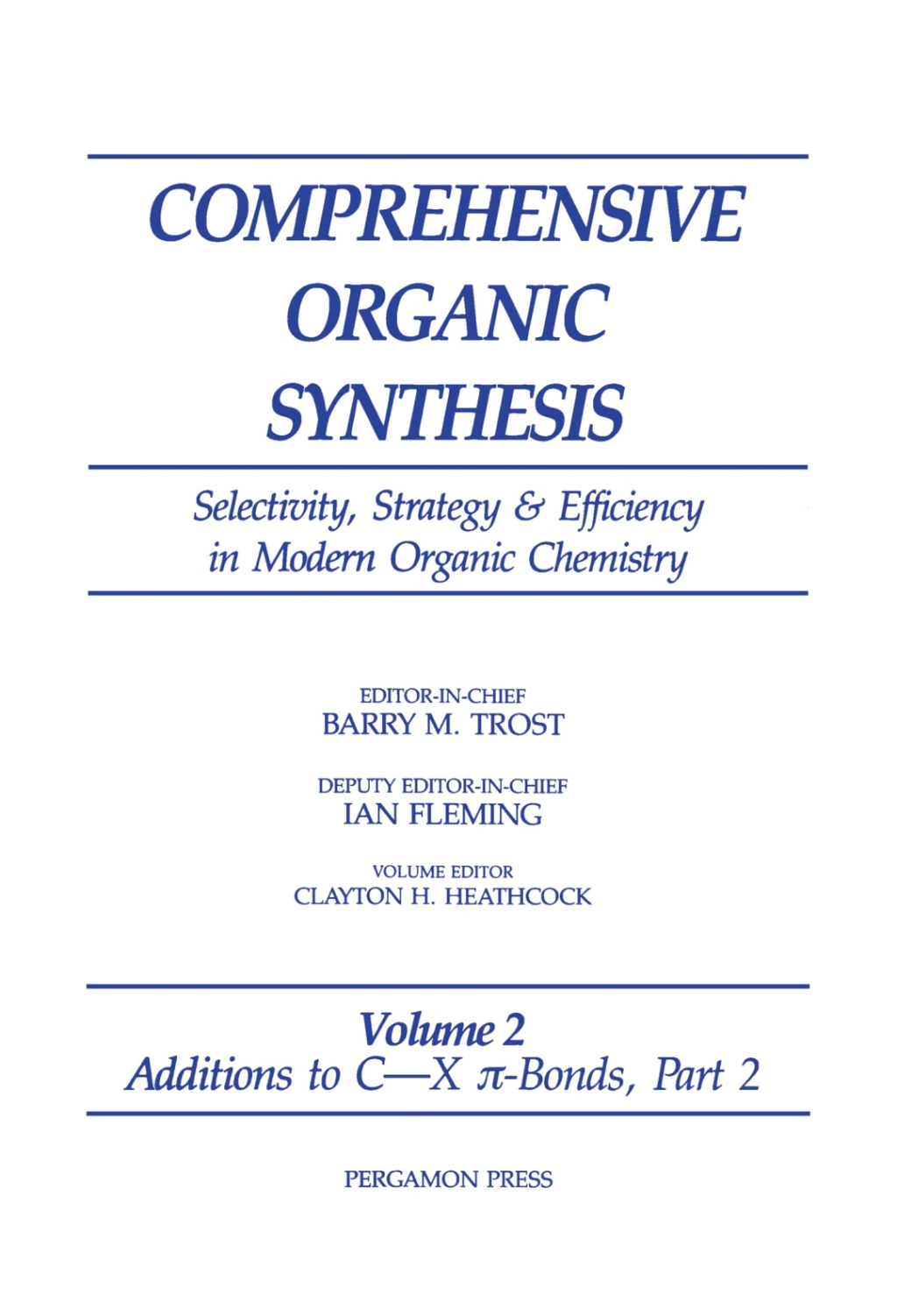 Additions to C-X ?-Bonds â€“ PDF/EPUB Version Downloadable