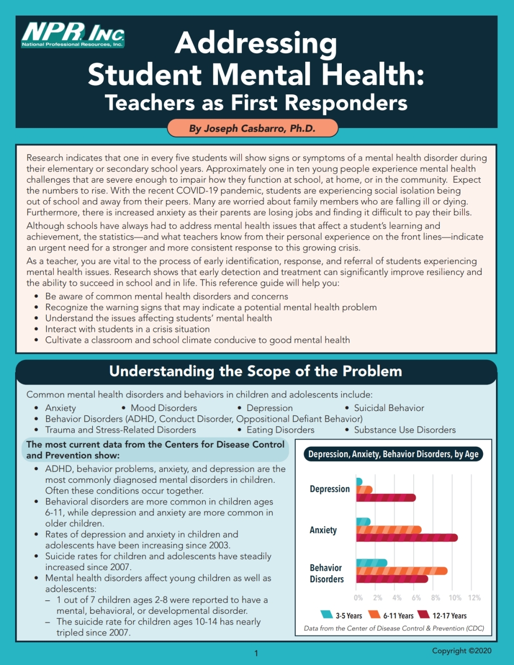Addressing Student Mental Health: Teachers as First Responders 1st Edition - (PDF/EPUB Version)