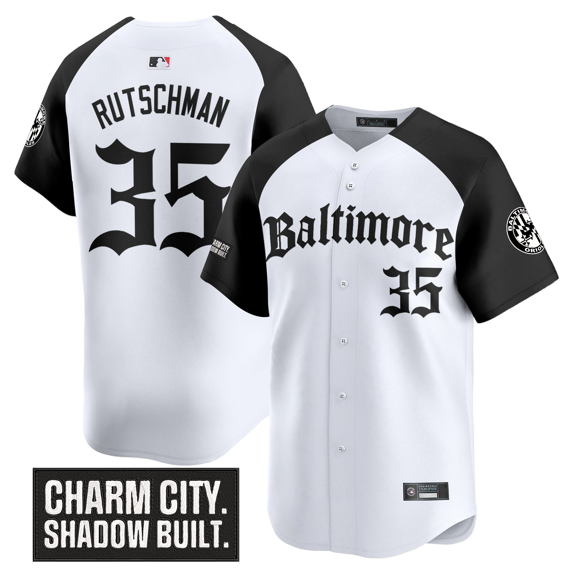 Adley Rutschman Men's Baltimore Orioles 'Gothic Harbor Edition' Vapor Premier Limited Alternate Jersey - All Stitched