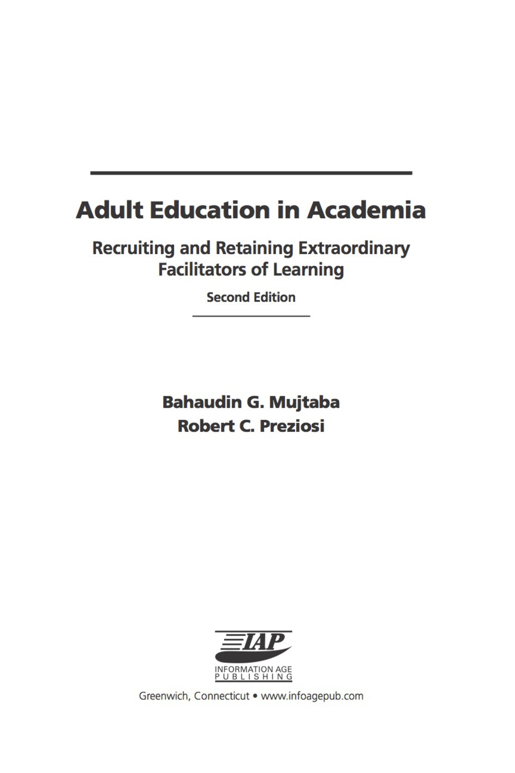 Adult Education in Academia 2nd Edition â€“ PDF/EPUB Version Downloadable
