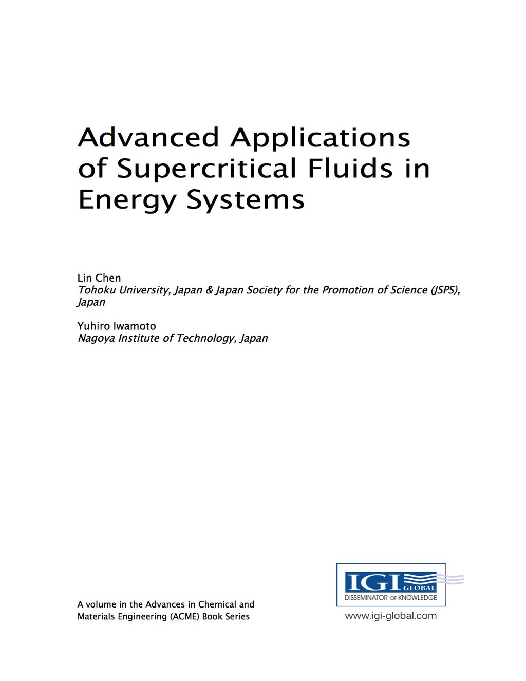 Advanced Applications of Supercritical Fluids in Energy Systems â€“ PDF/EPUB Version Downloadable