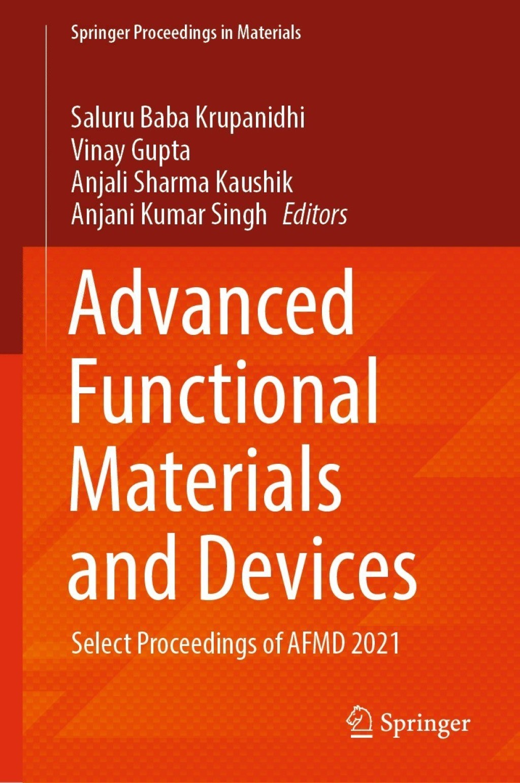 Advanced Functional Materials and Devices Select Proceedings of AFMD ...