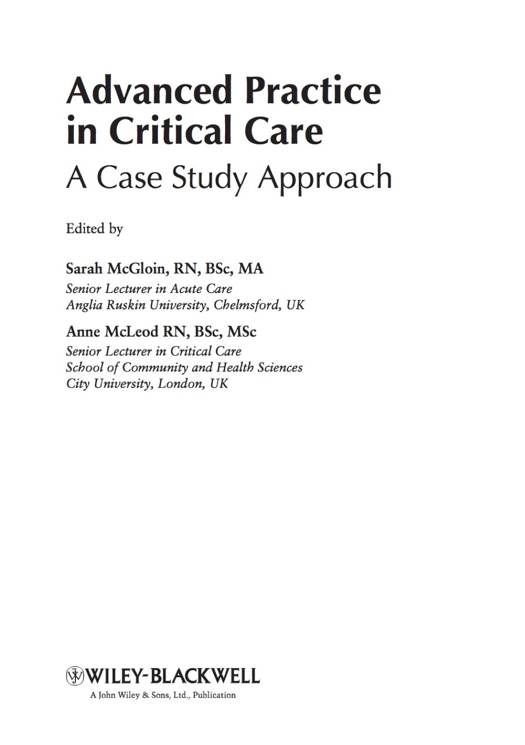 Advanced Practice in Critical Care: A Case Study Approach  â€“ PDF/EPUB Version Downloadable