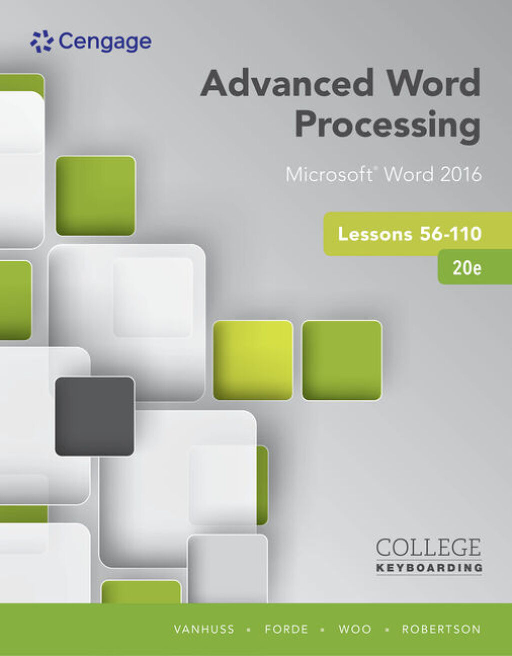 Advanced Word Processing Lessons 56-110, MicrosoftÂ® Word 2016 20th Edition â€“ PDF/EPUB Version Downloadable
