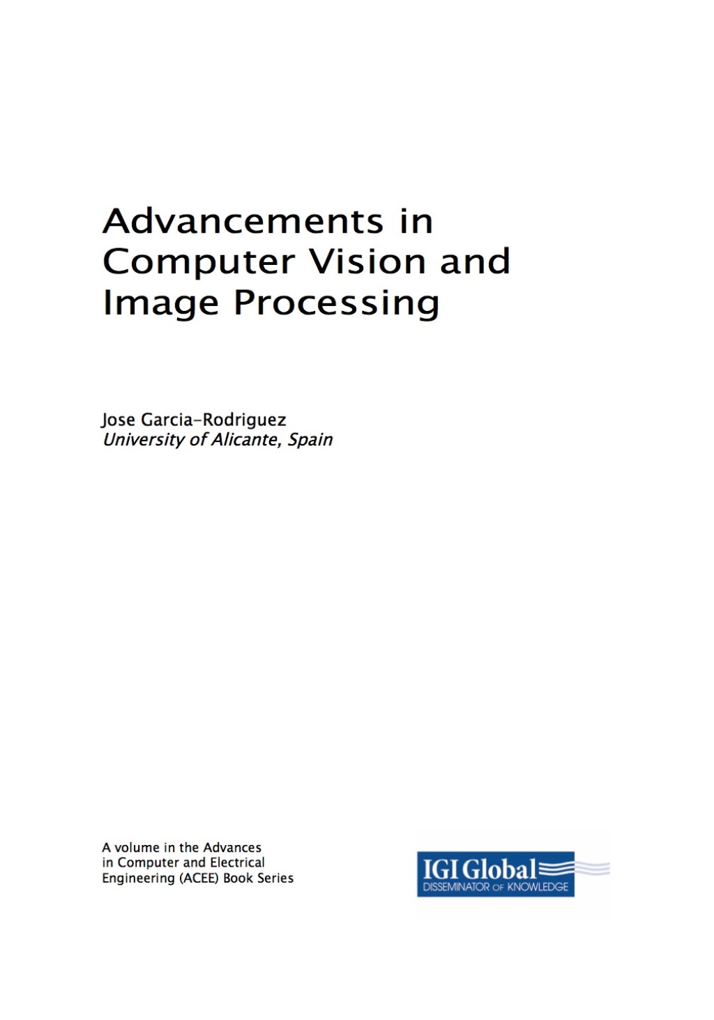 Advancements in Computer Vision and Image Processing â€“ PDF/EPUB Version Downloadable