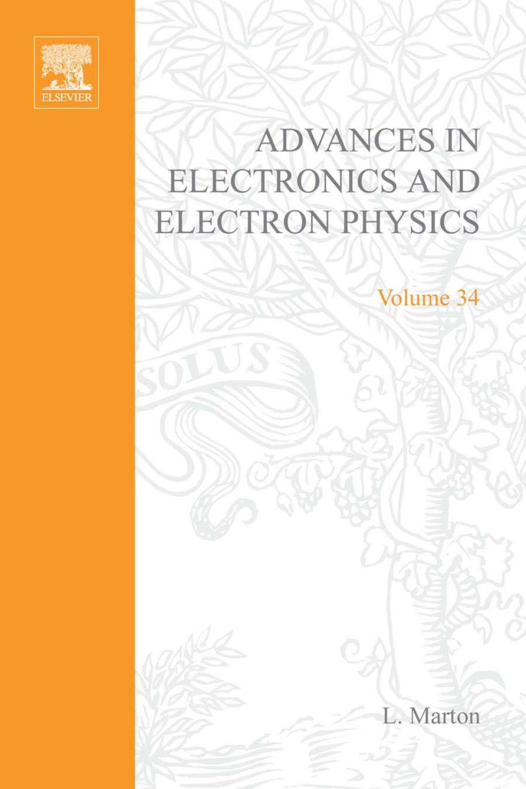 ADVANCES ELECTRONC &ELECTRON PHYSICS V34  â€“ PDF/EPUB Version Downloadable