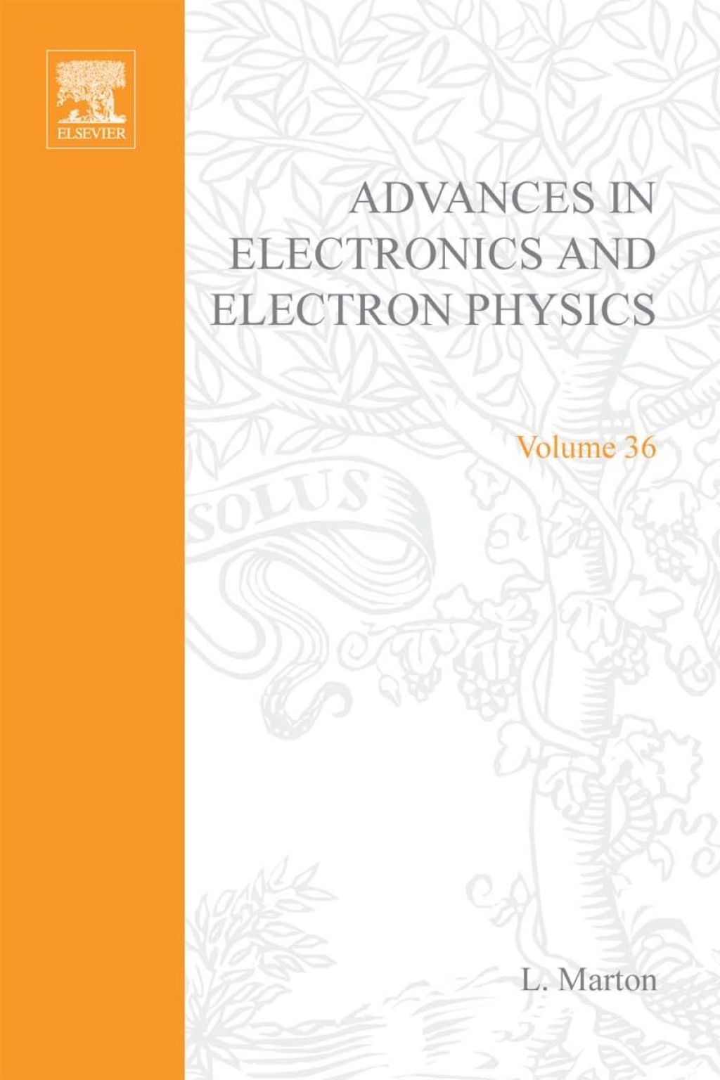 ADVANCES ELECTRONC &ELECTRON PHYSICS V36  â€“ PDF/EPUB Version Downloadable