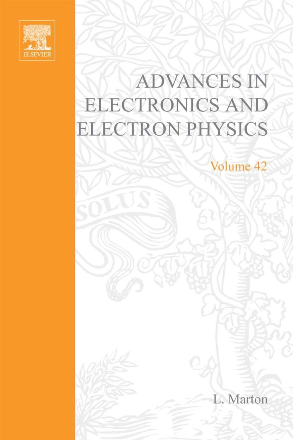 ADVANCES ELECTRONC &ELECTRON PHYSICS V42  â€“ PDF/EPUB Version Downloadable