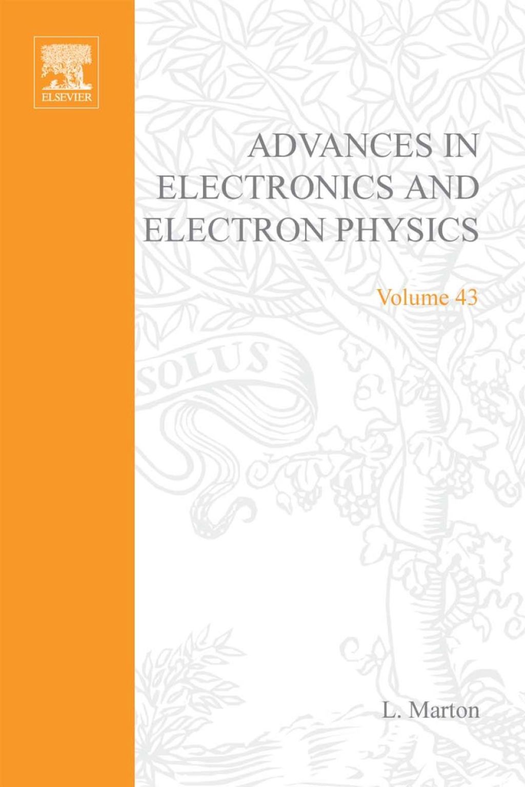 ADVANCES ELECTRONC &ELECTRON PHYSICS V43  â€“ PDF/EPUB Version Downloadable