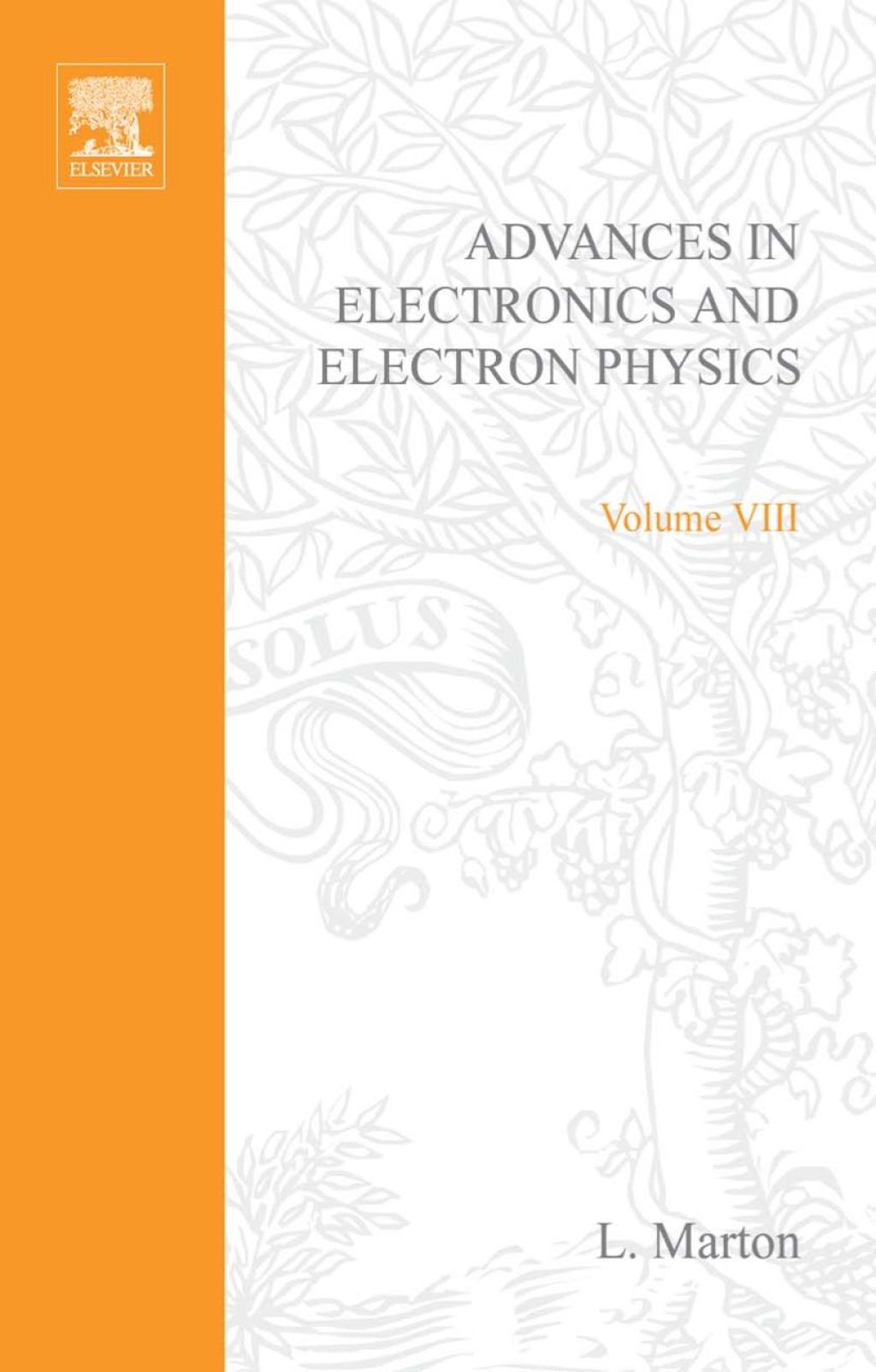 ADVANCES ELECTRONI &ELECTRON PHYSICS V8  â€“ PDF/EPUB Version Downloadable