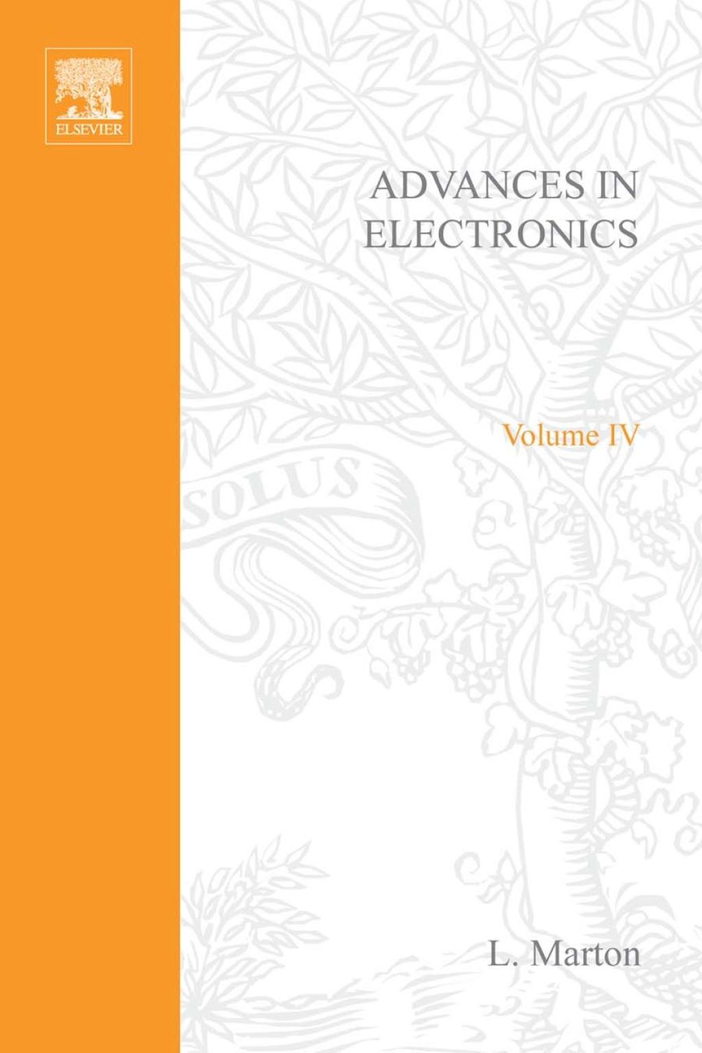 ADVANCES ELECTRONIC &ELECTRON PHYSICS V4  â€“ PDF/EPUB Version Downloadable