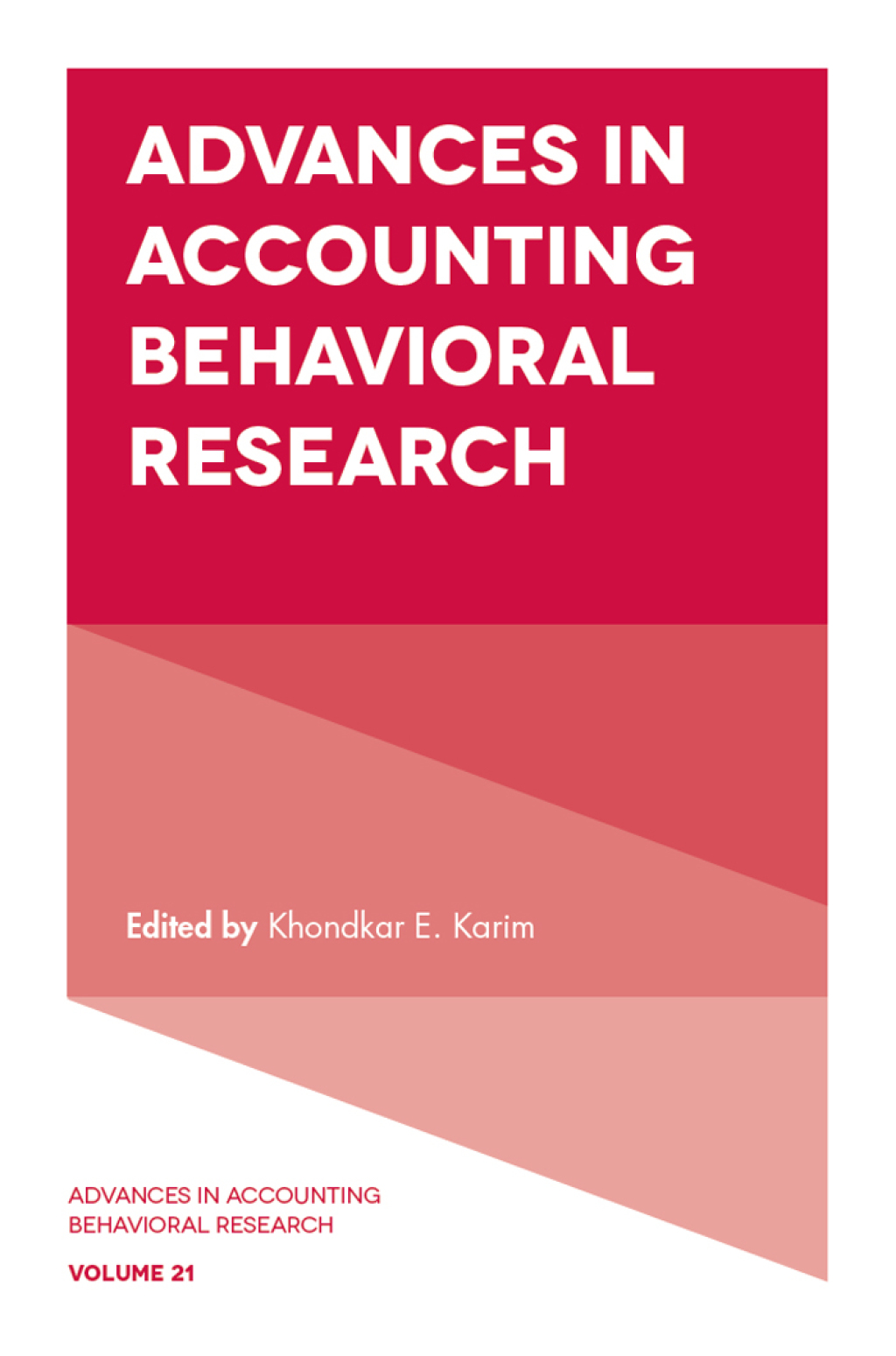 Advances in Accounting Behavioral Research â€“ PDF/EPUB Version Downloadable