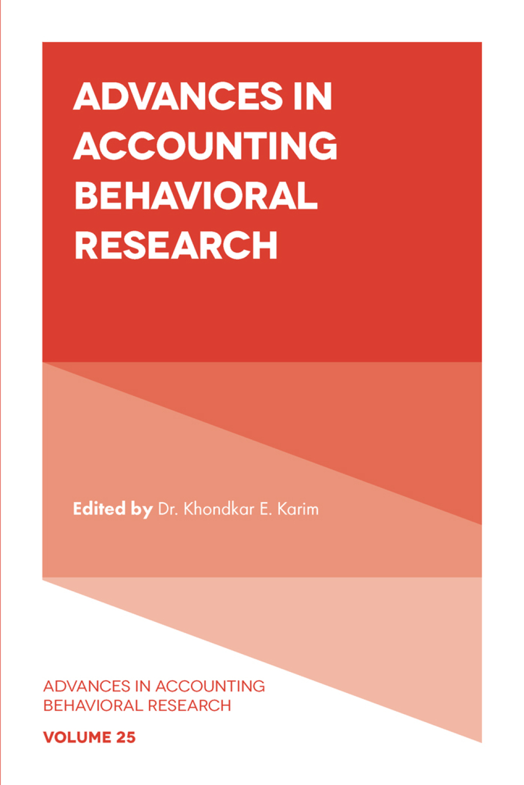 Advances in Accounting Behavioral Research â€“ PDF/EPUB Version Downloadable