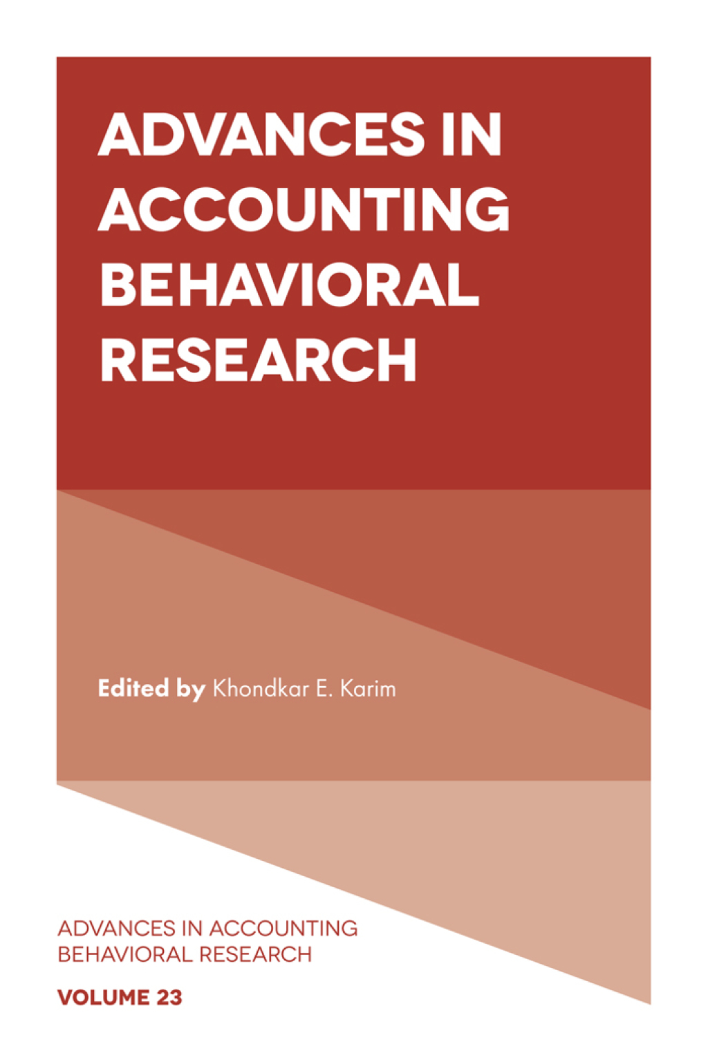 Advances in Accounting Behavioral Research 1st Edition â€“ PDF/EPUB Version Downloadable