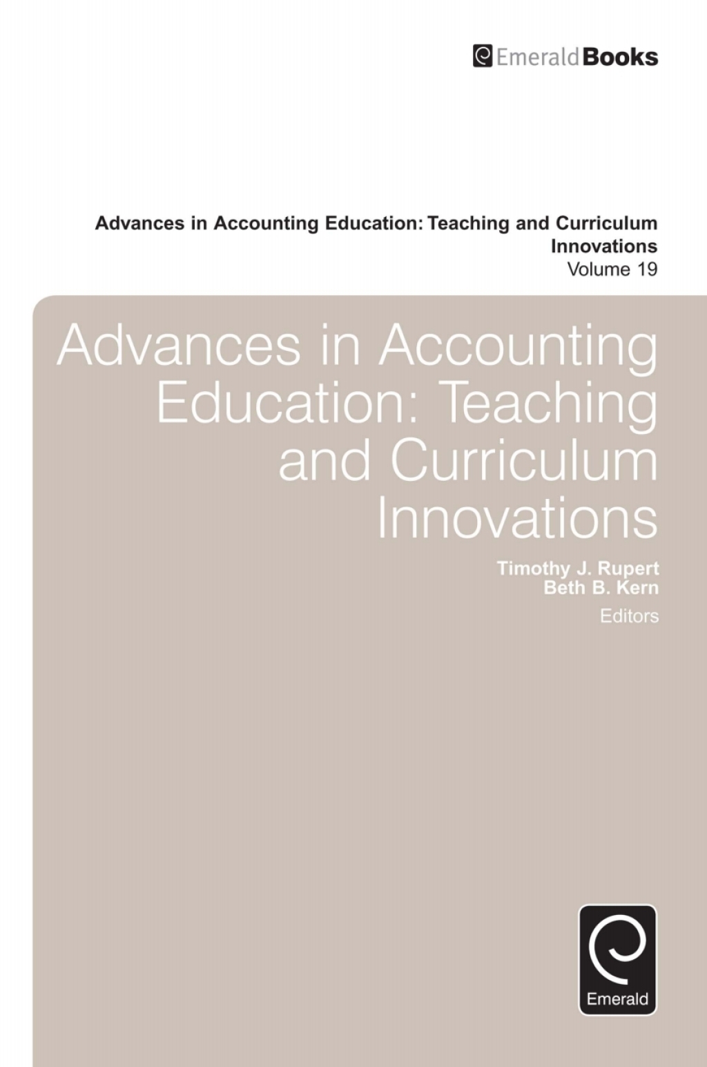Advances in Accounting Education Teaching and Curriculum Innovations â€“ PDF/EPUB Version Downloadable