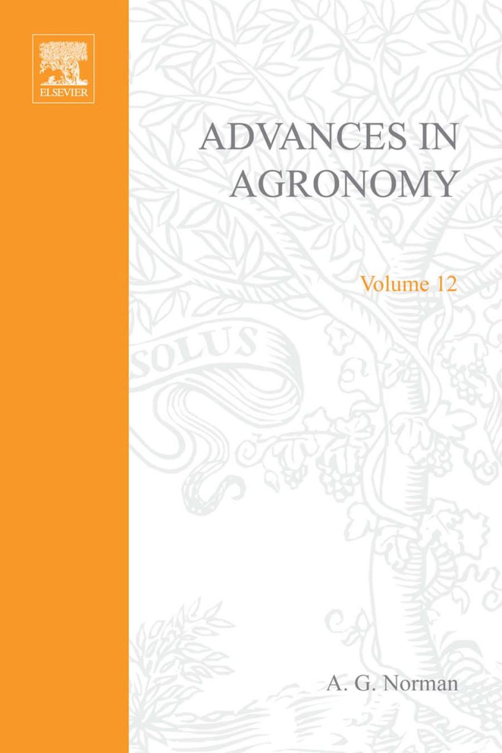 ADVANCES IN AGRONOMY VOLUME 12  â€“ PDF/EPUB Version Downloadable