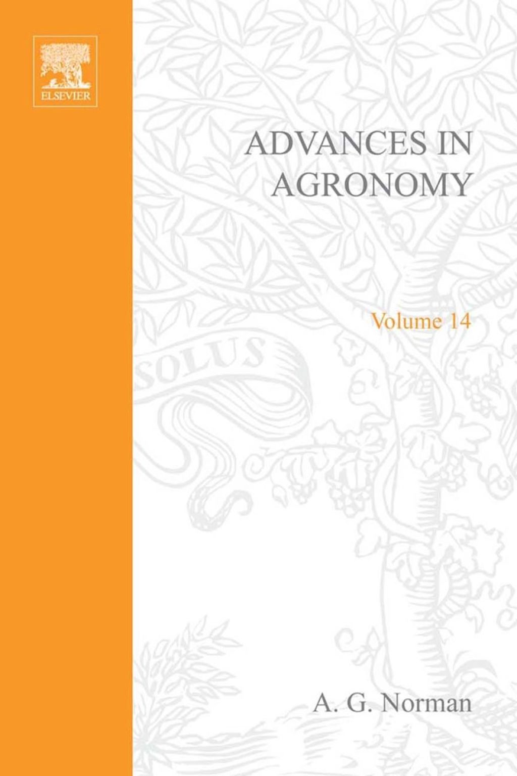 ADVANCES IN AGRONOMY VOLUME 14  â€“ PDF/EPUB Version Downloadable