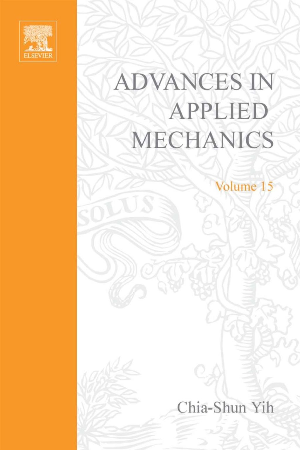 ADVANCES IN APPLIED MECHANICS VOLUME 15  â€“ PDF/EPUB Version Downloadable