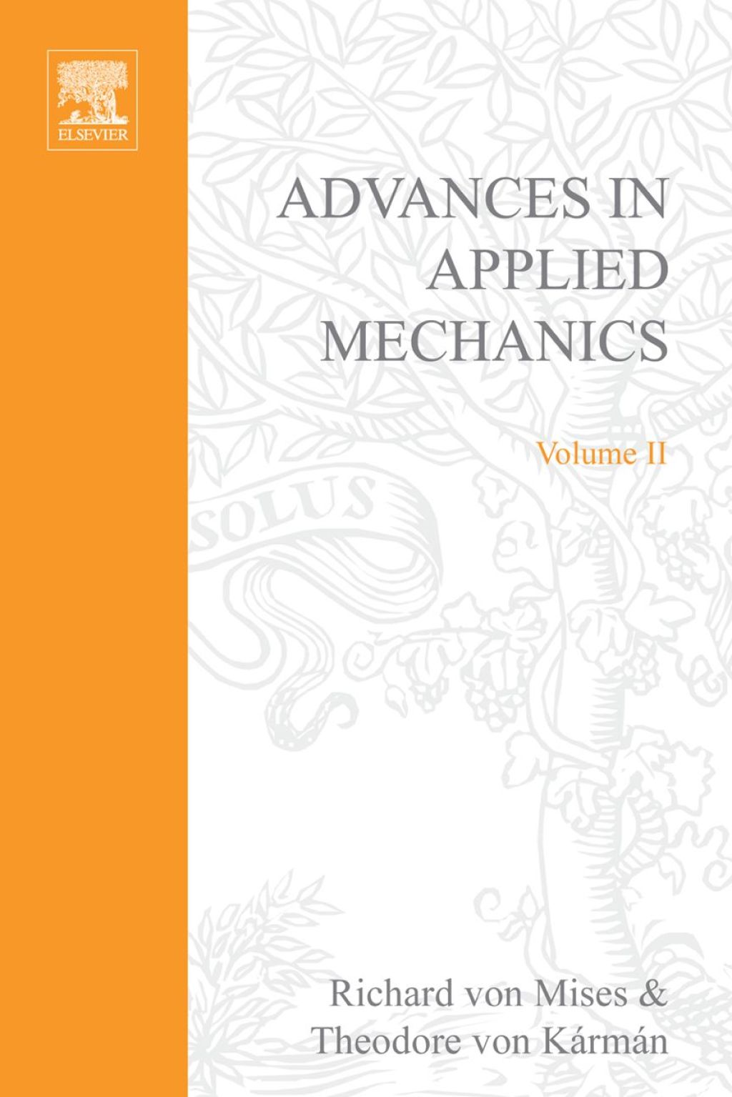 ADVANCES IN APPLIED MECHANICS VOLUME 2  â€“ PDF/EPUB Version Downloadable