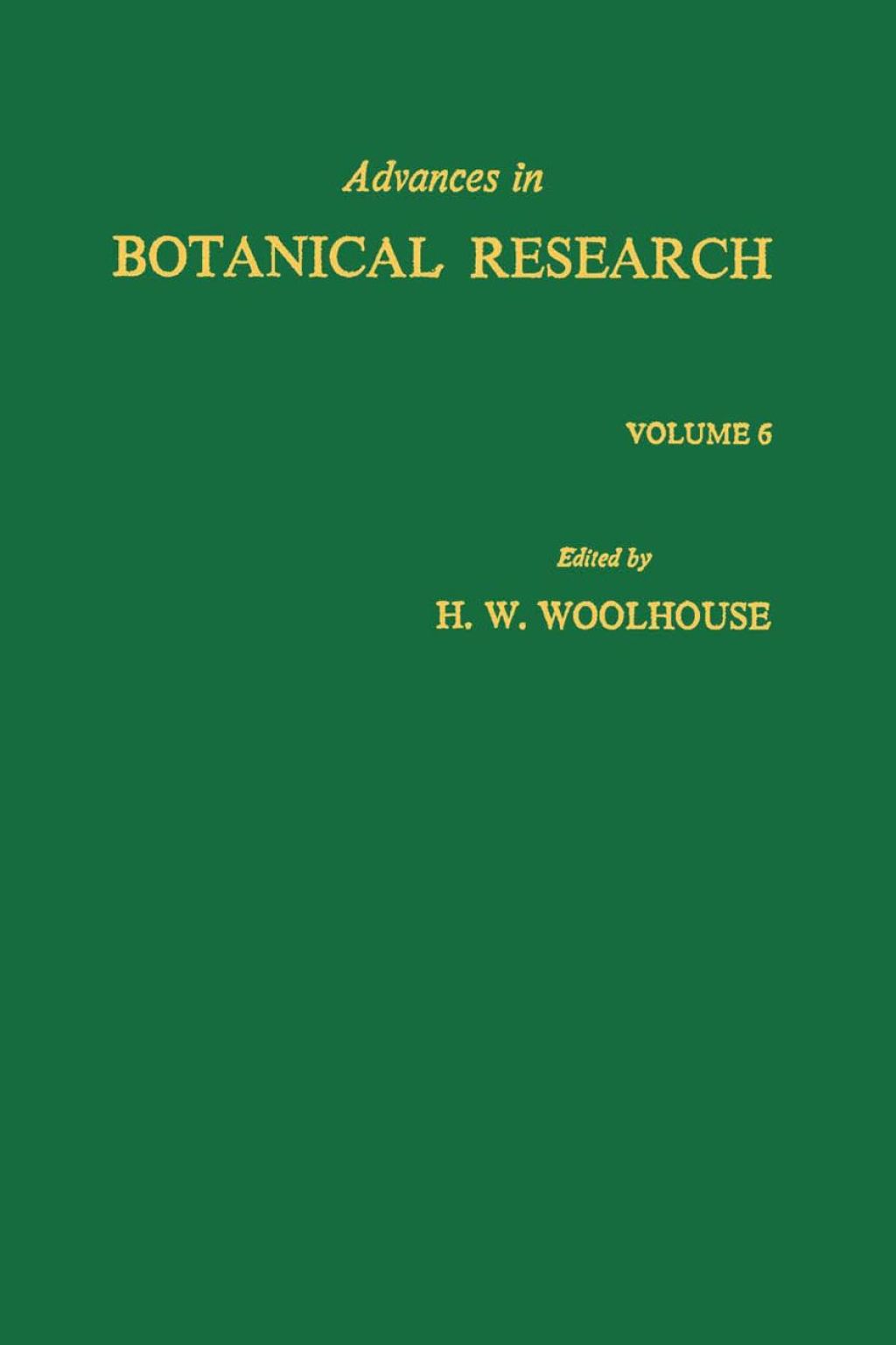 ADVANCES IN BOTANICAL RESEARCH APL  â€“ PDF/EPUB Version Downloadable