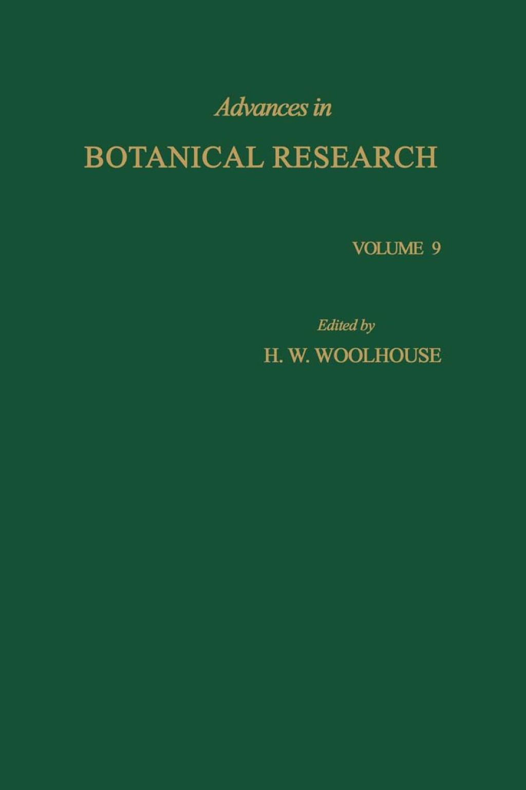 ADVANCES IN BOTANICAL RESEARCH APL  â€“ PDF/EPUB Version Downloadable