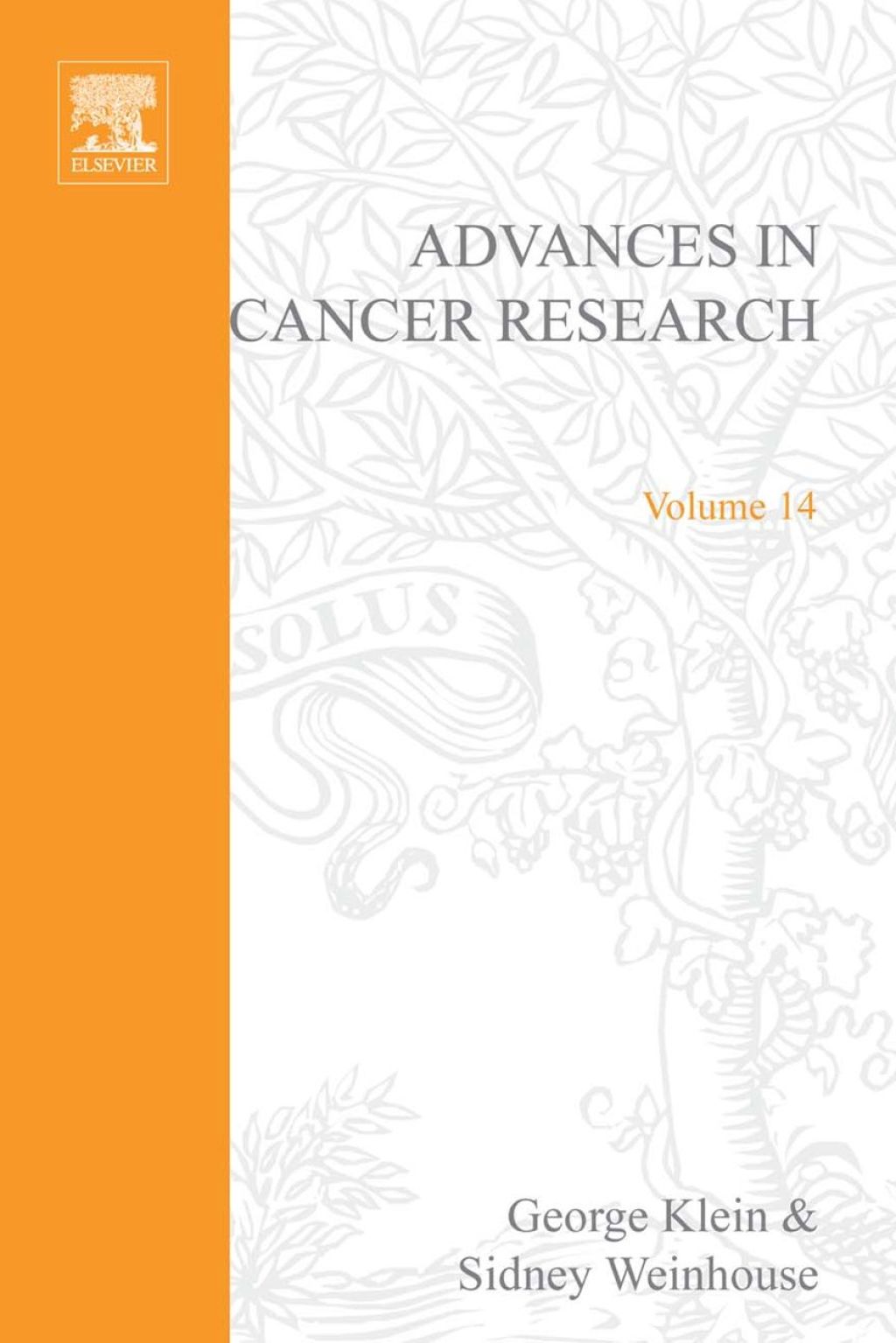 ADVANCES IN CANCER RESEARCH, VOLUME 14  â€“ PDF/EPUB Version Downloadable