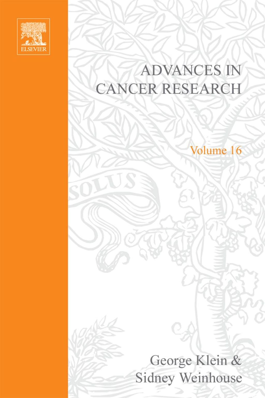 ADVANCES IN CANCER RESEARCH, VOLUME 16  â€“ PDF/EPUB Version Downloadable