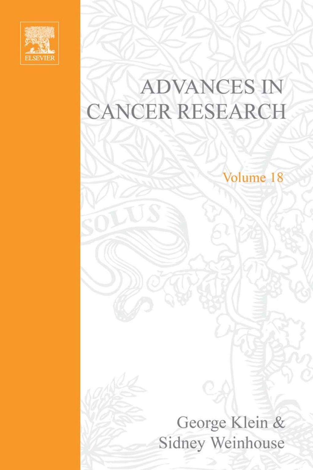 ADVANCES IN CANCER RESEARCH, VOLUME 18  â€“ PDF/EPUB Version Downloadable