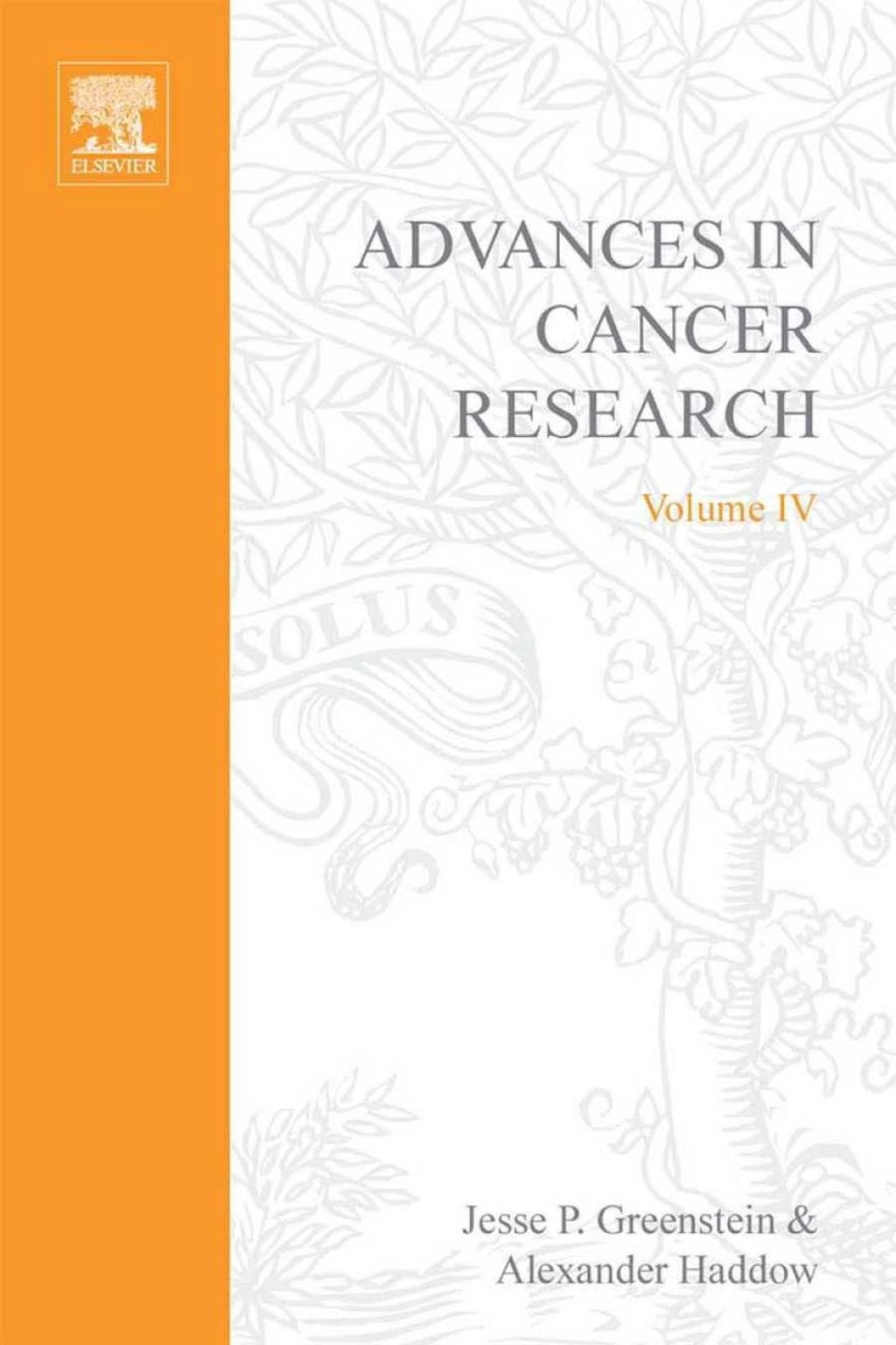 ADVANCES IN CANCER RESEARCH, VOLUME 4  â€“ PDF/EPUB Version Downloadable