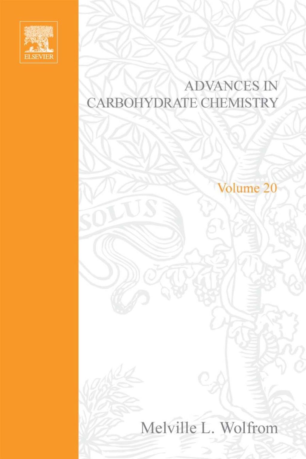 ADVANCES IN CARBOHYDRATE CHEMISTRY VOL20  â€“ PDF/EPUB Version Downloadable