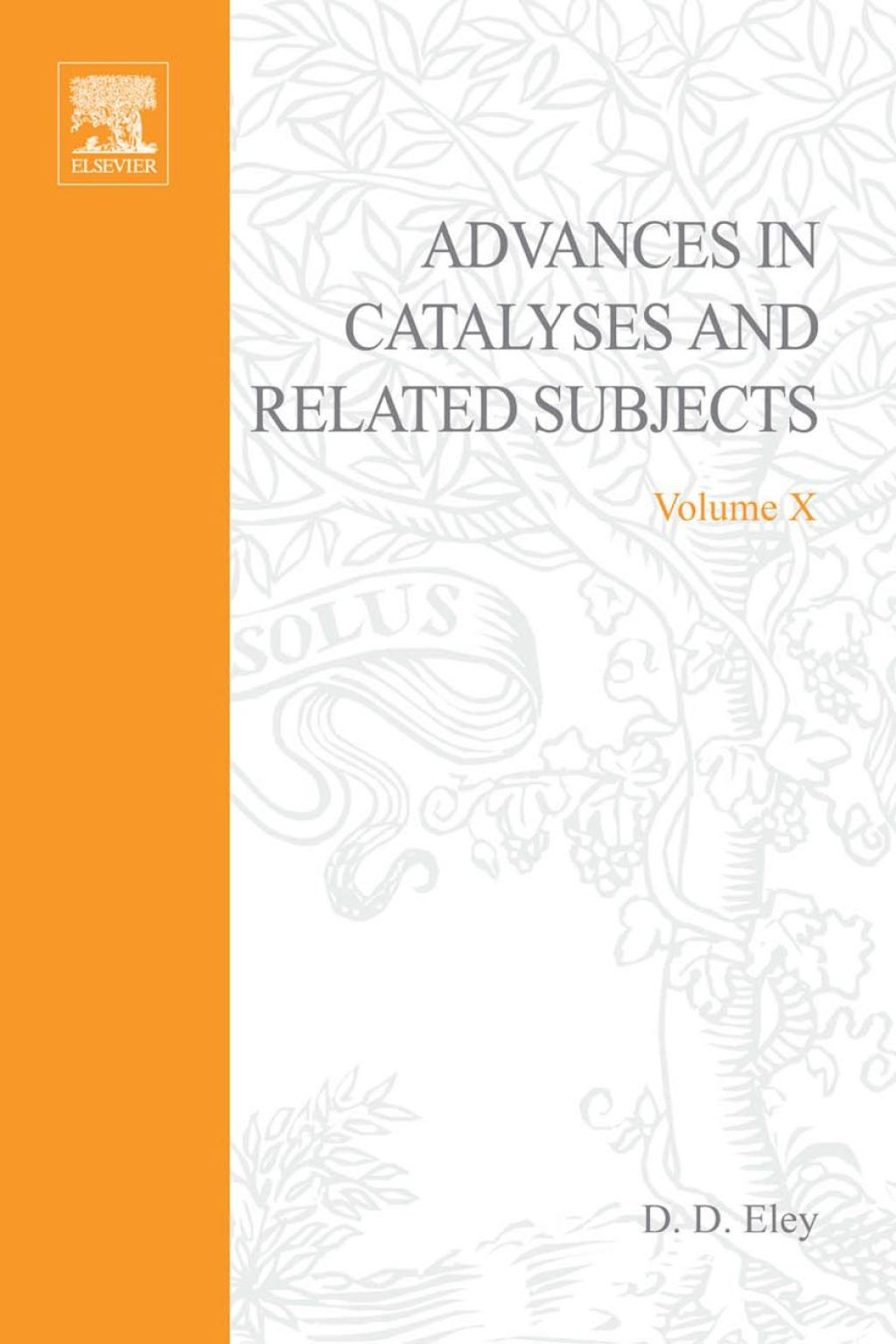 ADVANCES IN CATALYSIS VOLUME 10  â€“ PDF/EPUB Version Downloadable