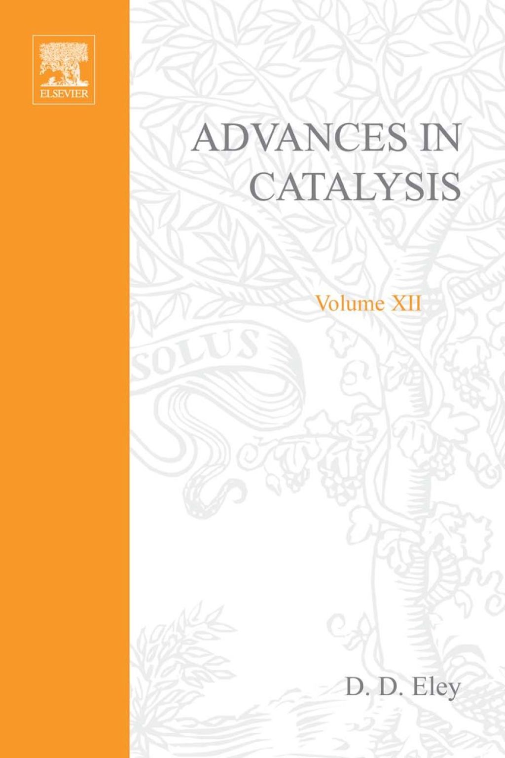 ADVANCES IN CATALYSIS VOLUME 12  â€“ PDF/EPUB Version Downloadable
