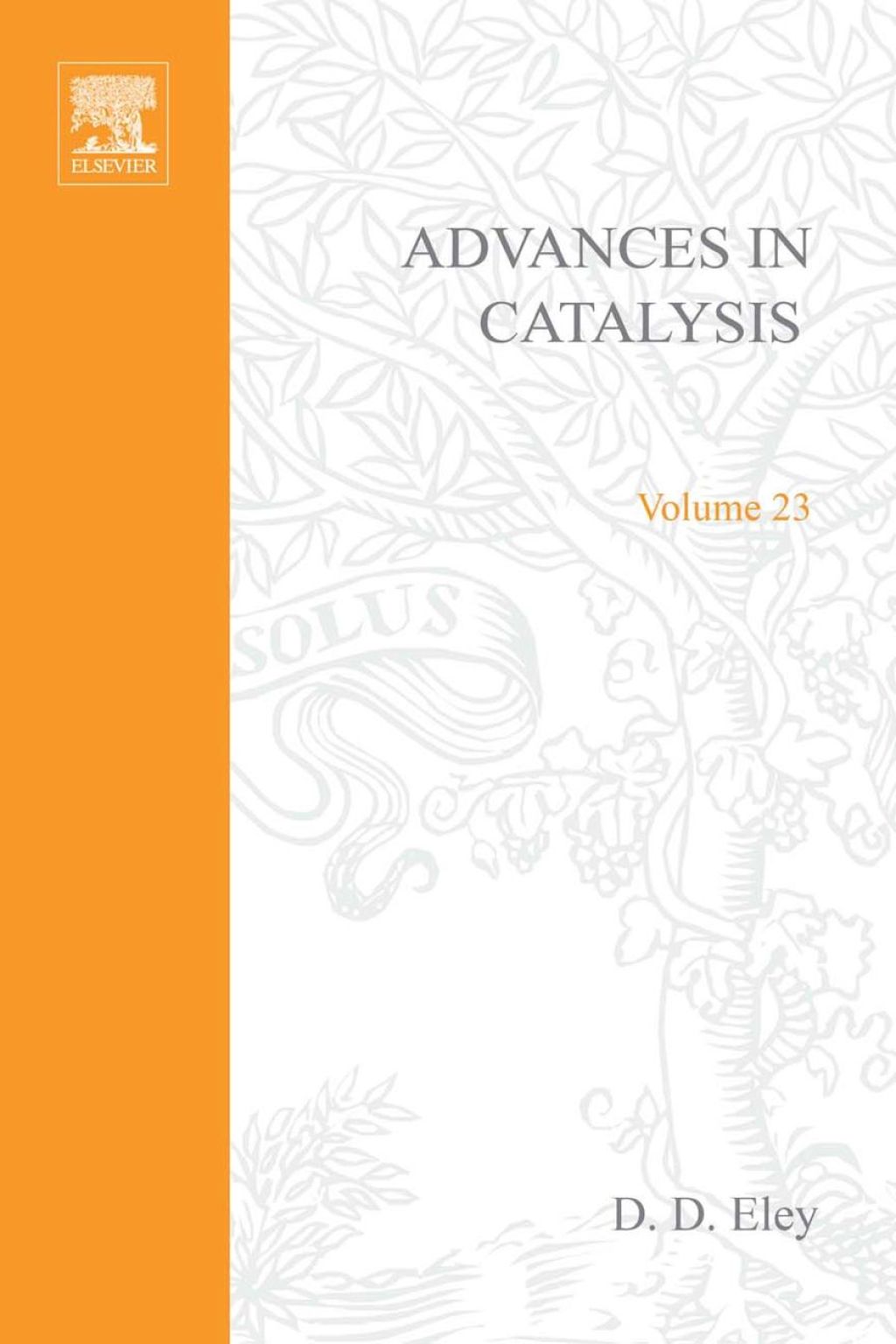 ADVANCES IN CATALYSIS VOLUME 23  â€“ PDF/EPUB Version Downloadable