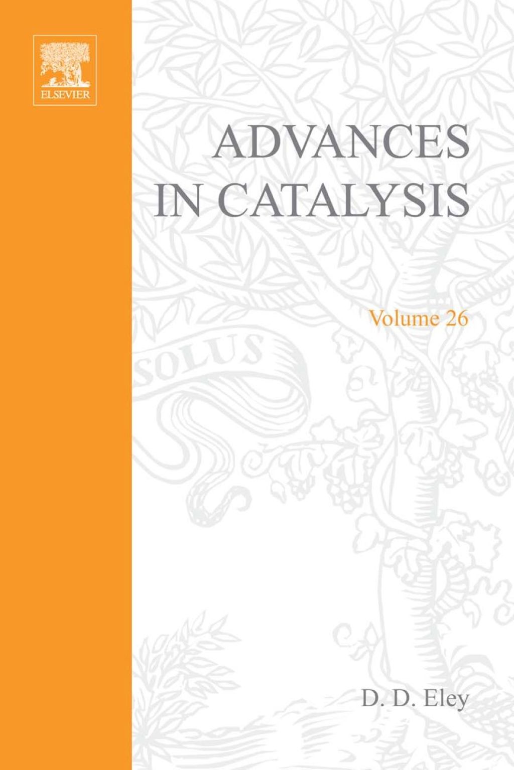 ADVANCES IN CATALYSIS VOLUME 26  â€“ PDF/EPUB Version Downloadable