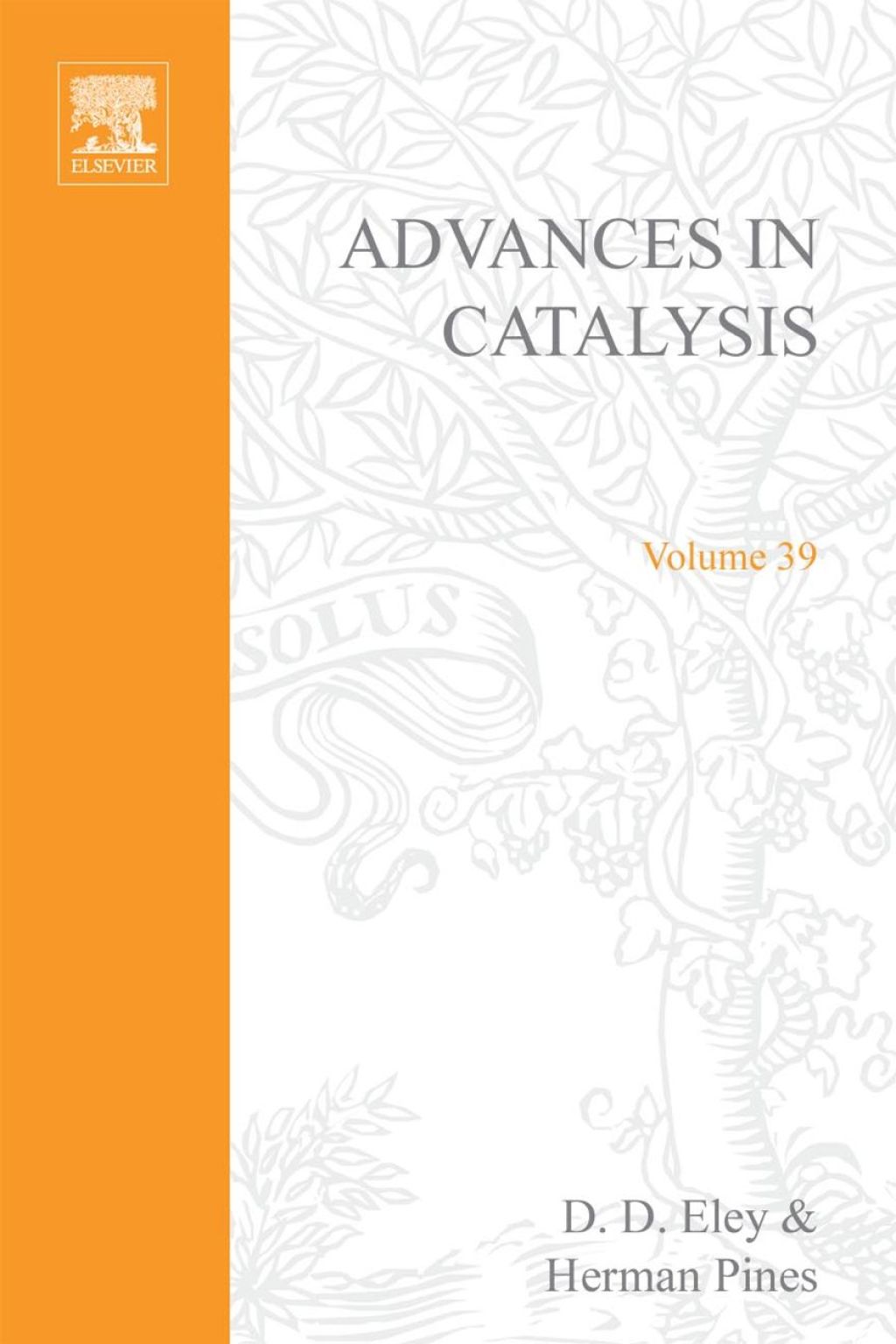 ADVANCES IN CATALYSIS VOLUME 39  â€“ PDF/EPUB Version Downloadable