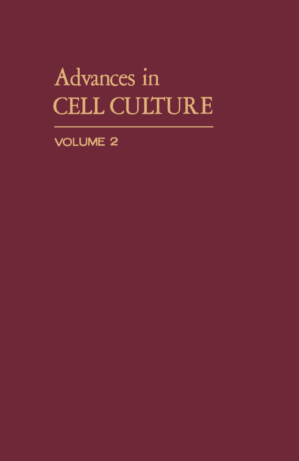 Advances in Cell Culture  â€“ PDF/EPUB Version Downloadable