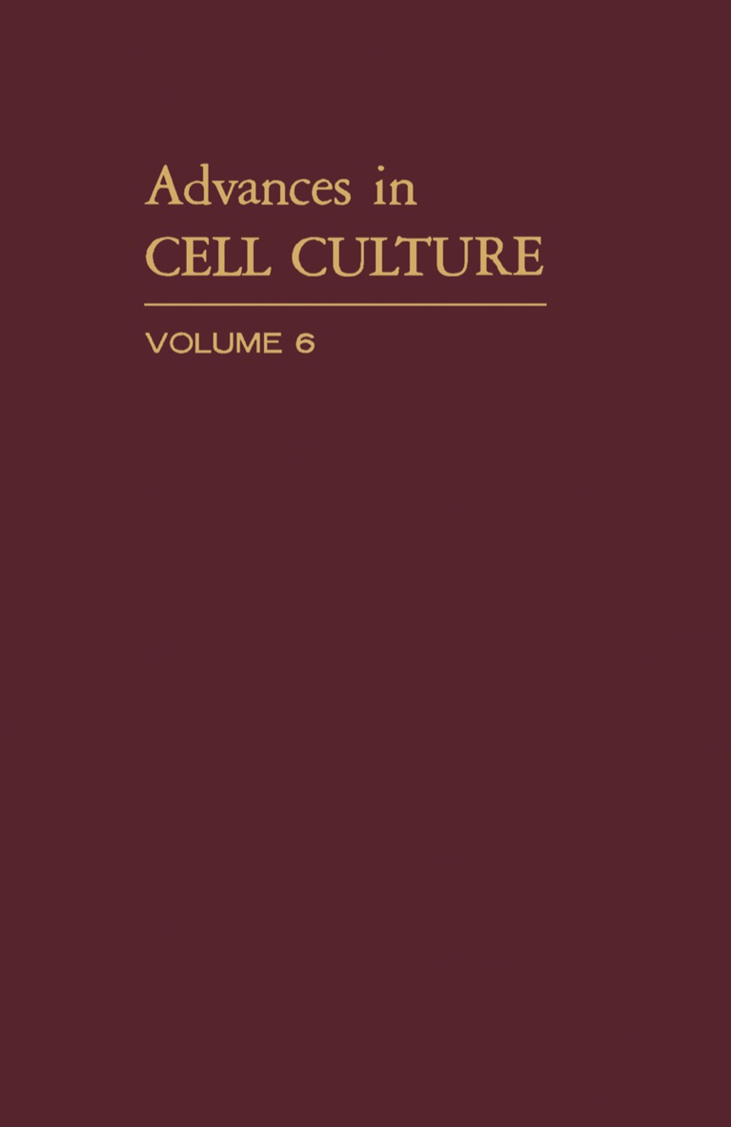 Advances in Cell Culture  â€“ PDF/EPUB Version Downloadable