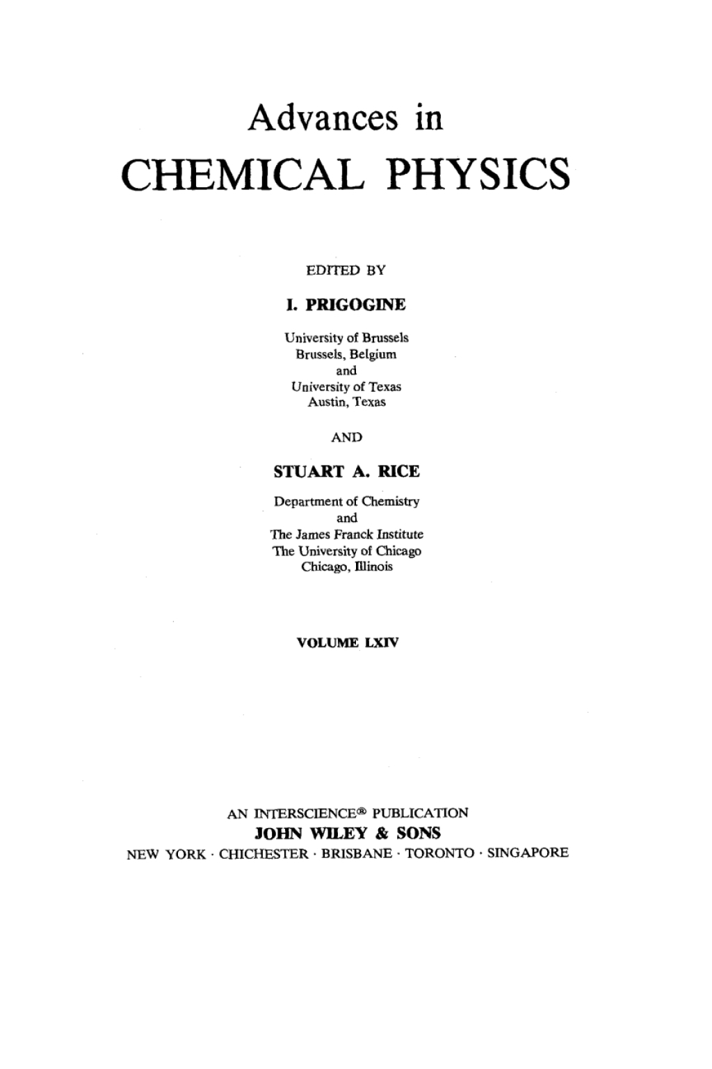 Advances in Chemical Physics 1st Edition – PDF/EPUB Version Downloadable Advances in Chemical Physics 1st Edition – PDF/EPUB Version Downloadable - Image 1