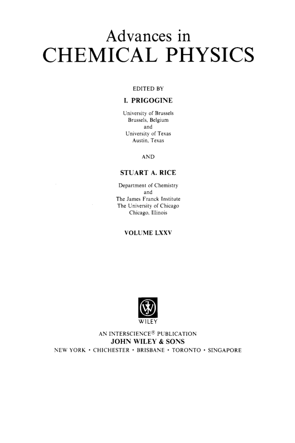 Advances in Chemical Physics 1st Edition – PDF/EPUB Version Downloadable Advances in Chemical Physics 1st Edition – PDF/EPUB Version Downloadable - Image 1