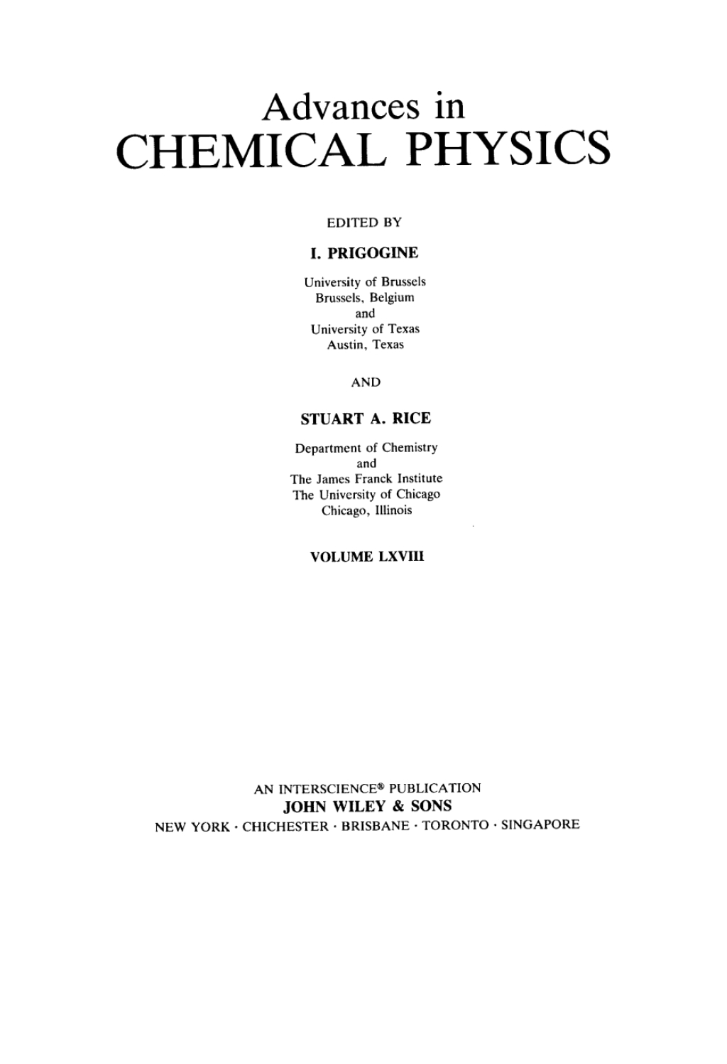 Advances in Chemical Physics 1st Edition – PDF/EPUB Version Downloadable Advances in Chemical Physics 1st Edition – PDF/EPUB Version Downloadable - Image 1